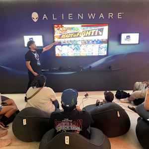 The Alienware lounge on day one of San Diego Comic Con